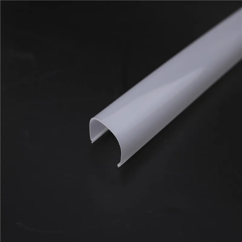 Пластиковая экструдированная диффузионная молочная/белая крышка для светодиодной трубки