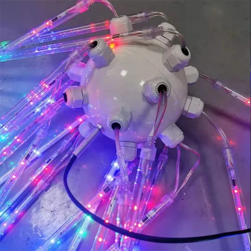 Outdoor High Quality Waterproof Colorful Christmas Firework LED Light for Street Christmas Landscape Decoration