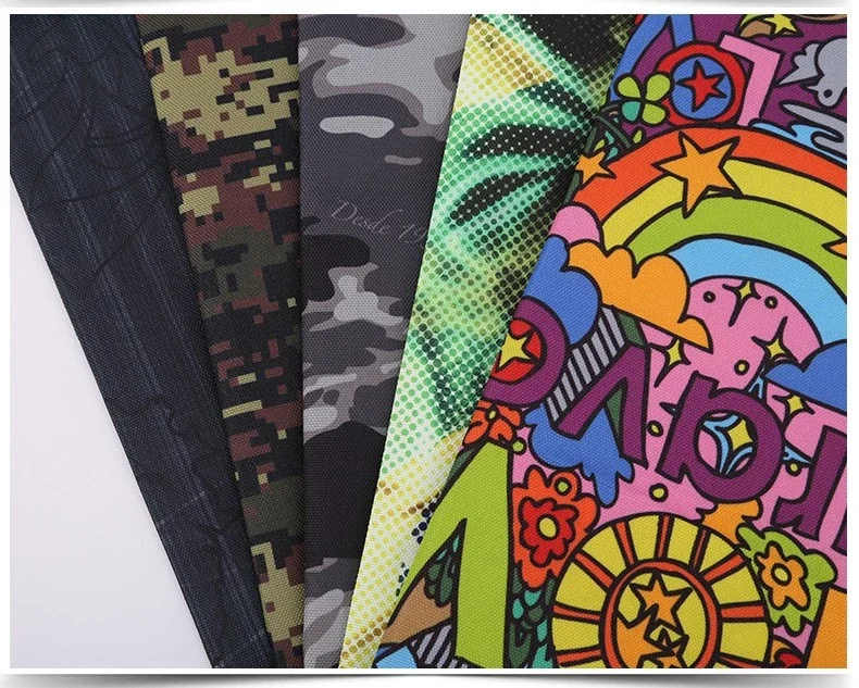 
100% Polyester Oxford print Fabric for armybag packbag 