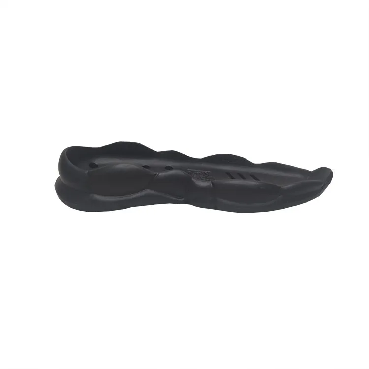 High elasticity material black platform non slip sneaker soles for kid