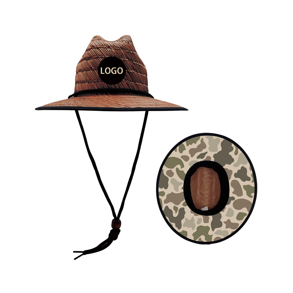 Камуфляжная соломенная шляпа для мальчиков