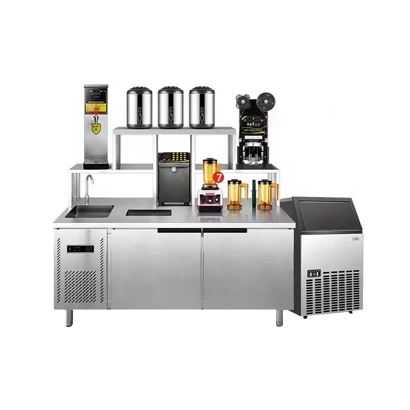 Custom Designed Milk Tea Shop Water Table for Hotel and Restaurant Supplies