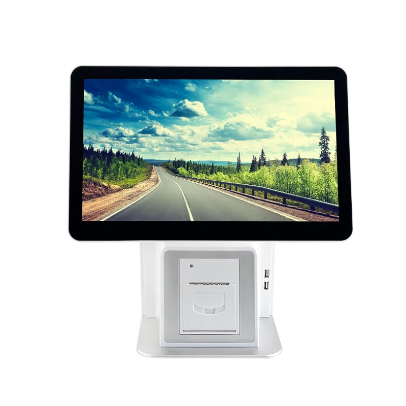 POS Machine Offline Wwipe Card Android Win 15inch Double Touch Screen Terminal POS Machine