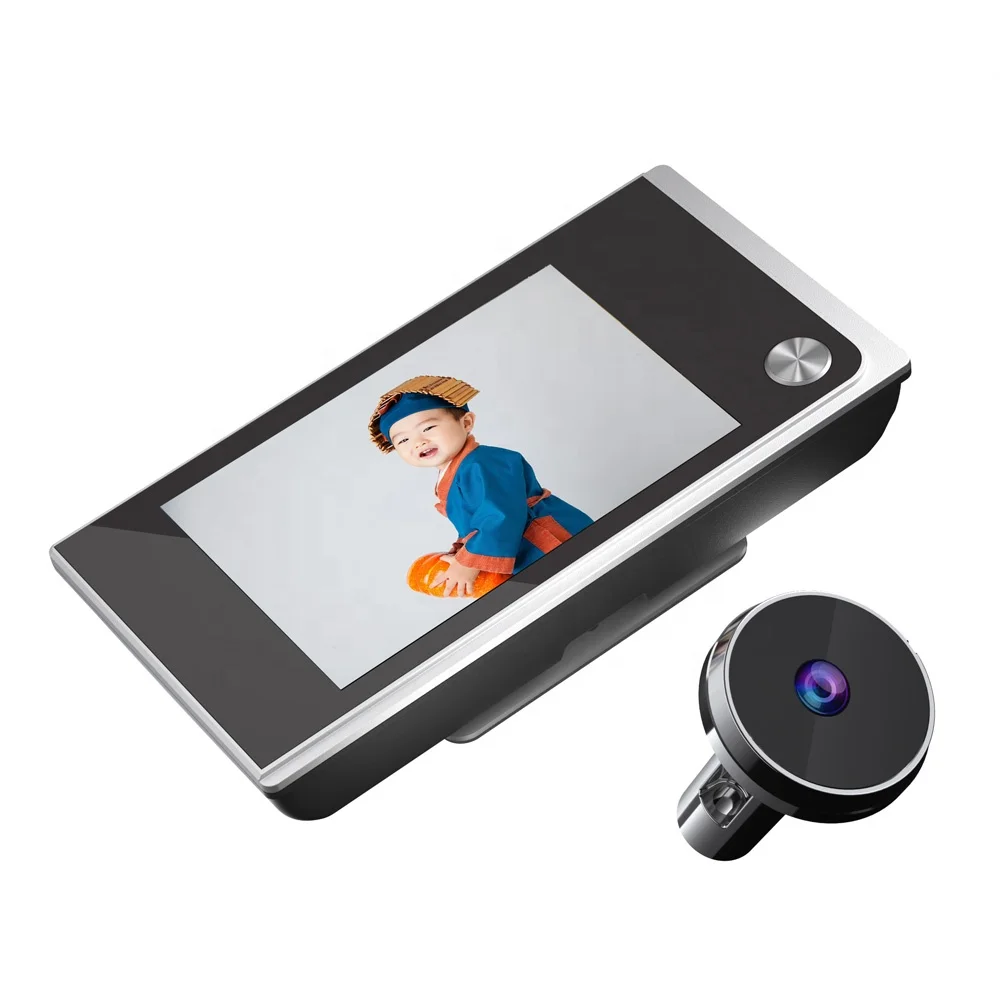 Simple DIY front door peephole camera door spy hole viewer for outdoor security