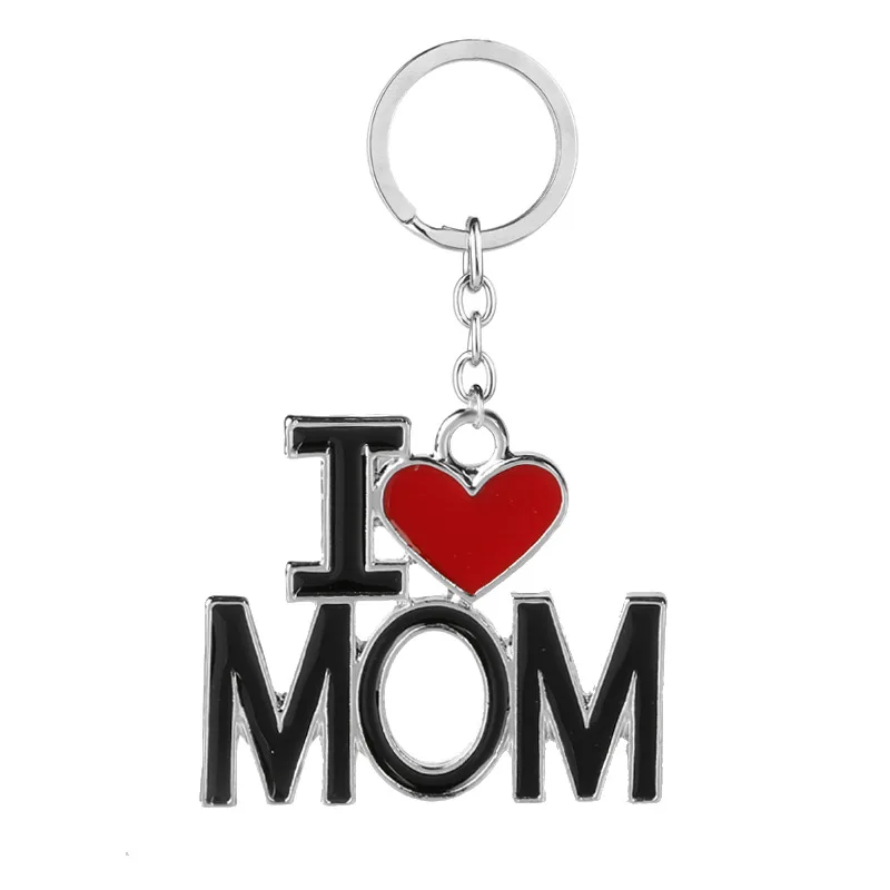 Promotion gift mothers day gift fathers day gifts customized keychain metal designers love letter key chain