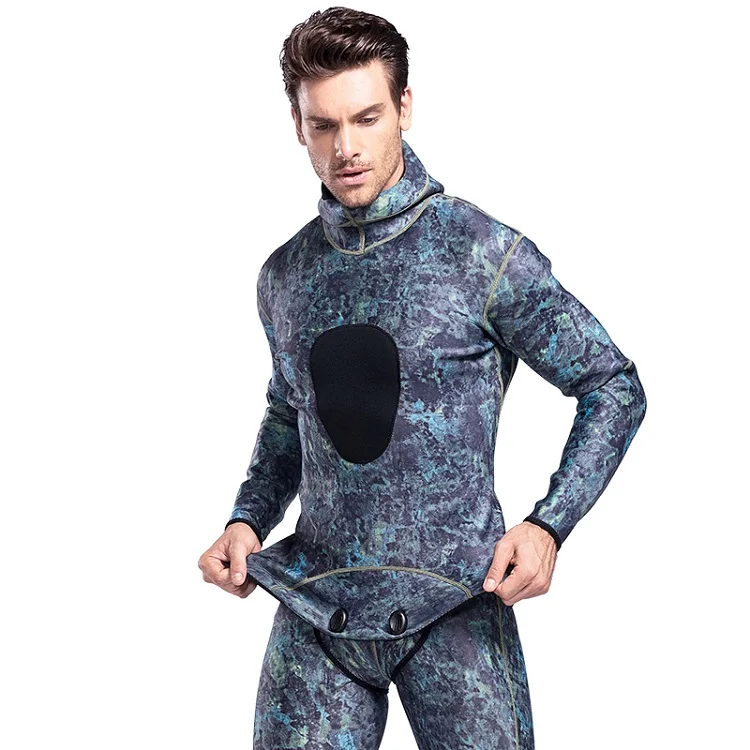 New Technology Spearfishing Neoprene Long Sleeve Spearfishing Wetsuit 3mm