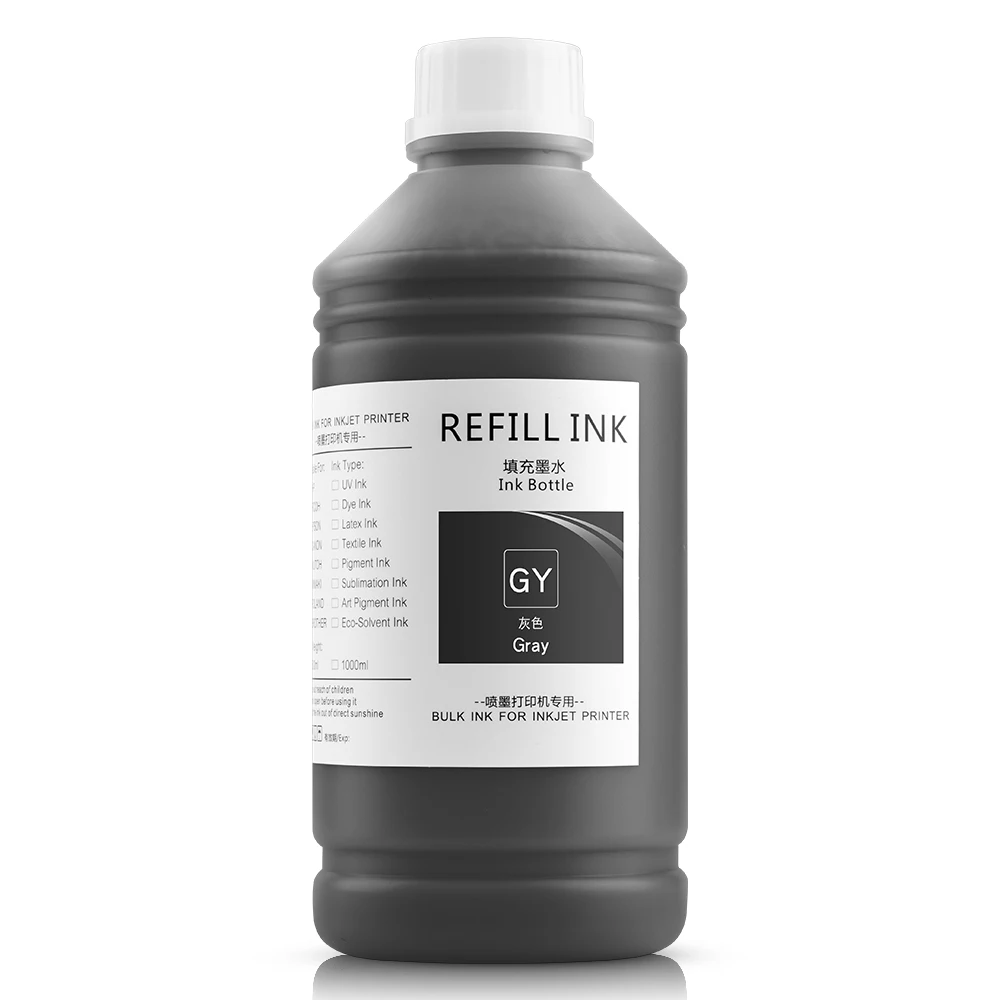 Ocbestjet 1000ML 6 Colors Universal Pigment Ink For HP 72 Designjet T1110 T1120 T1200 T1300 T2300 T610 T770 T790 T795 Printer