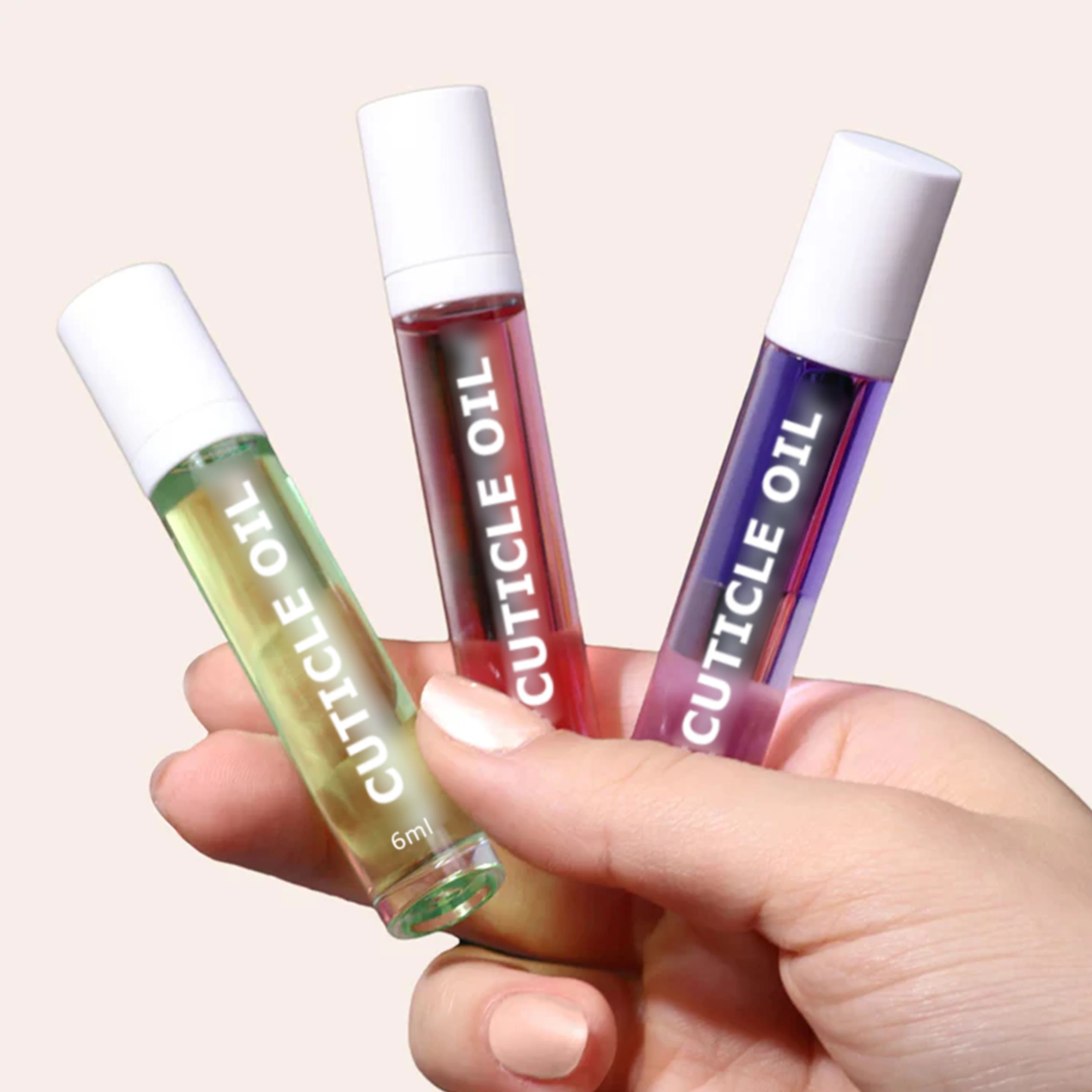 Organic Oem Cuticle Oil Collection Multiple Flavor Nourish Nail Cuticle Care Oil 6ml Mini Cuticle Oil With Custom Logo