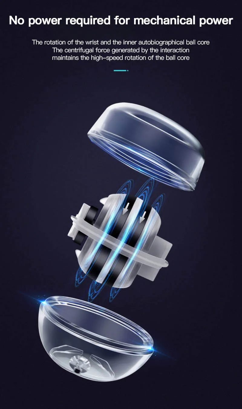 Gyro ball hand power wrist arm exerciser exercise gyroball equipment human gyroscope wrist and strength exerciser machine