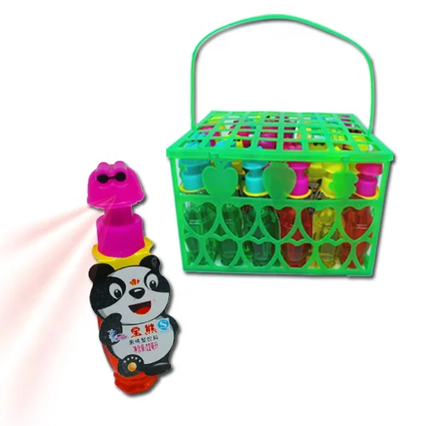 Panda shaped sour spray candy liquid candy