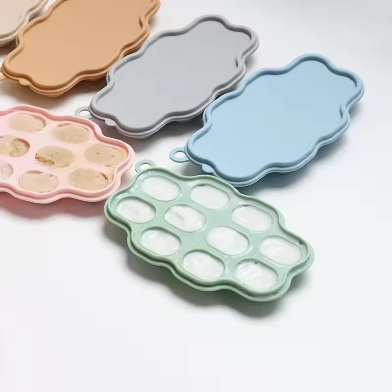 Baby Teether Food Fruit Pacifier Feeding Ice Mold Freezer Feeding Popsicle Molds Ice Cube Tray