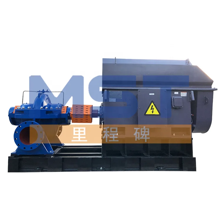 200m head 2inch centrifugal horizontal diesel engine driven high pressure irrigation split case water pump