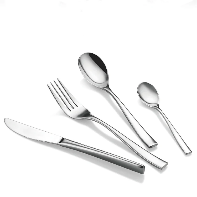 Bulk Luxury Stainless Steel Cutlery Set Fancy Flatware For Hotel Wedding Parties Service Knife Fork Spoon Serving Flatware Sets