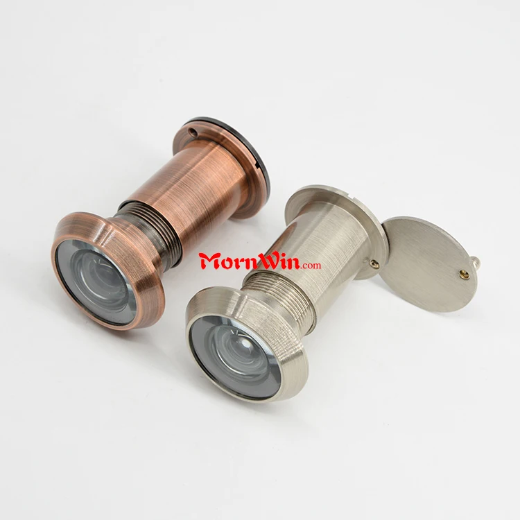 brass peephole  lens door viewer with privacy cover