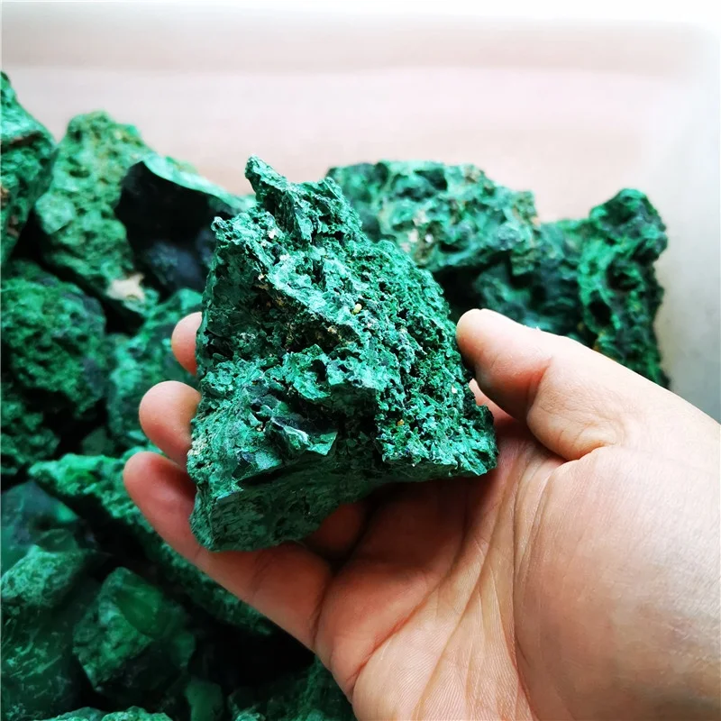 Натуральный зеленый малахитовый камень образцы руды необработанные необработанного кварцевого кристалла минеральные для продажи