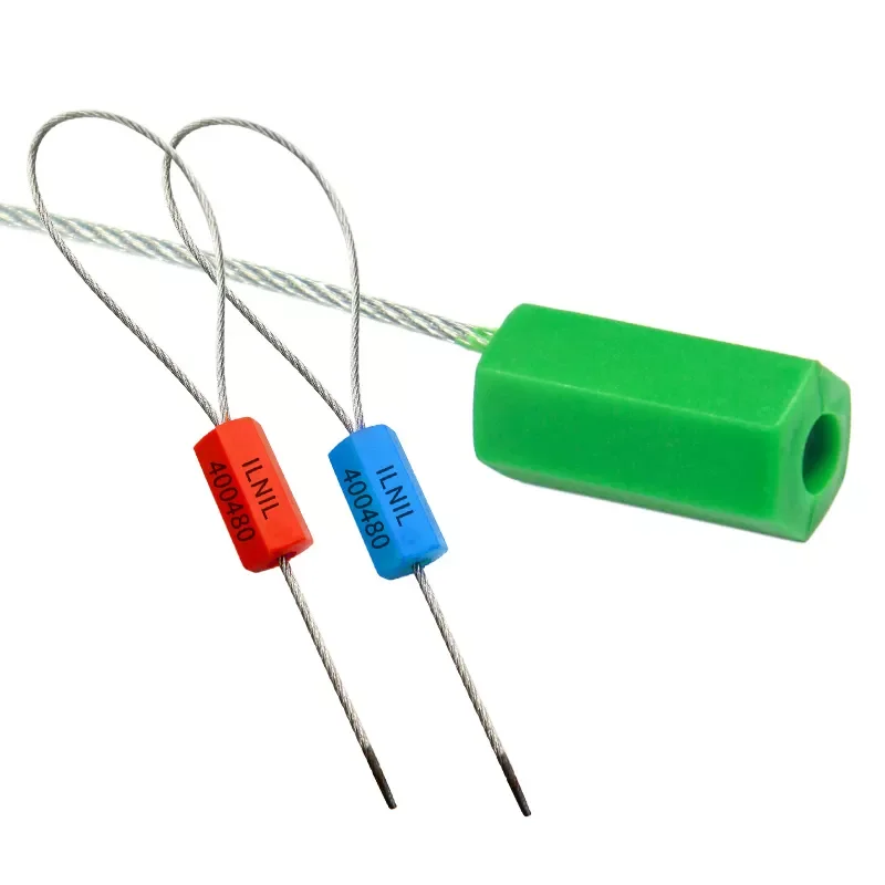 1.8 mm Cable diameter adjustable metal cable seal with number and logo
