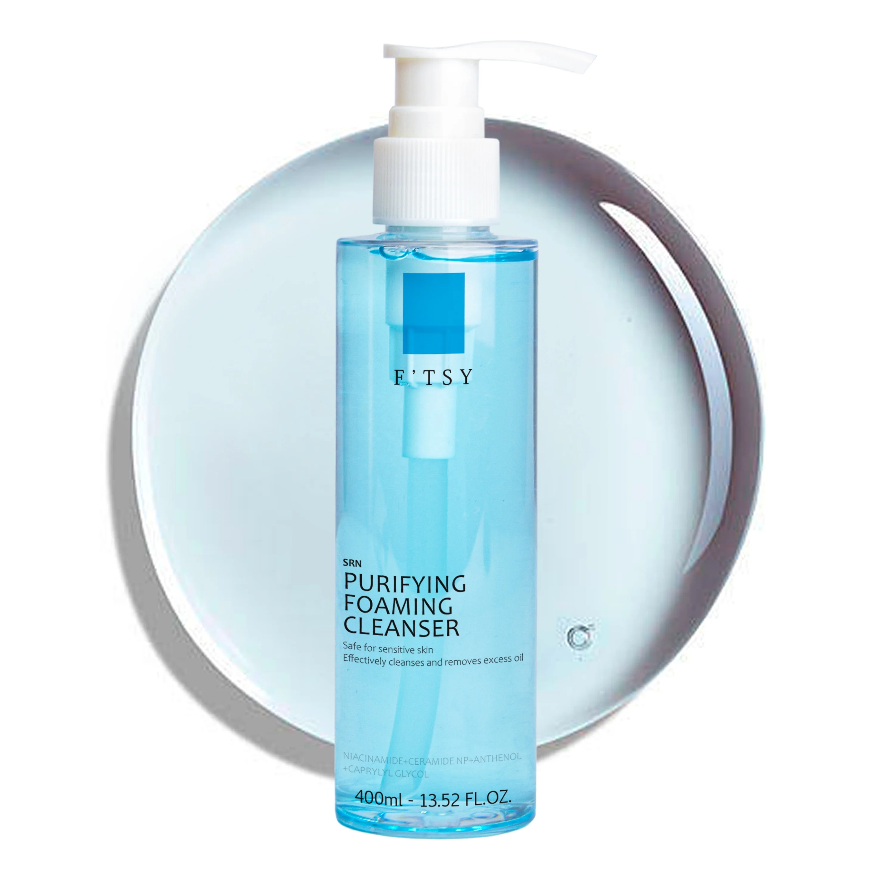 Deep Cleansing Vitamin B5 Foaming Niacinamide Sensitive Skin Acne Oil Free Face Wash Facial Cleanser For Sensitive Skin