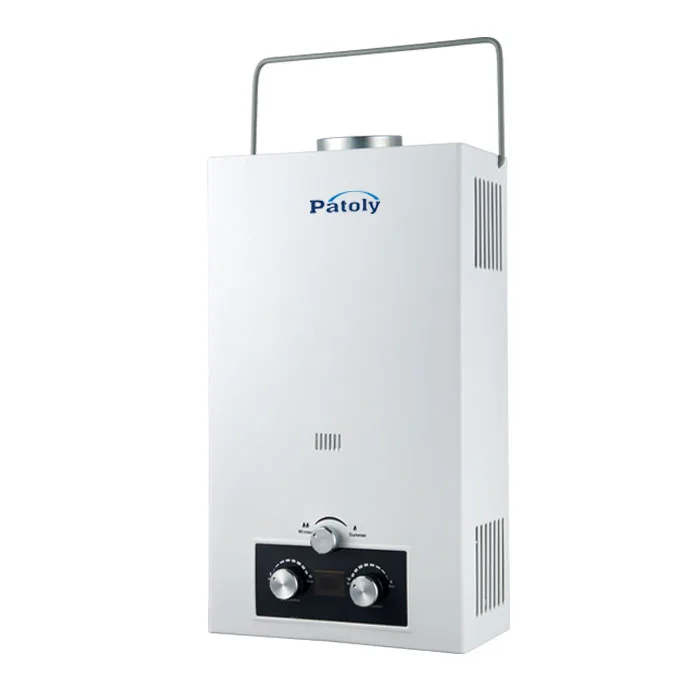 Thickened high-quality gas water heater white winter and summer water heater 12L household with handle heater