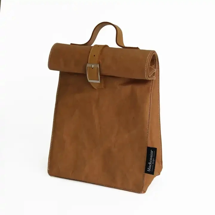 Good price personalized portable large brown washable kraft paper food lunch cooler bag ice pack lunch box insulation