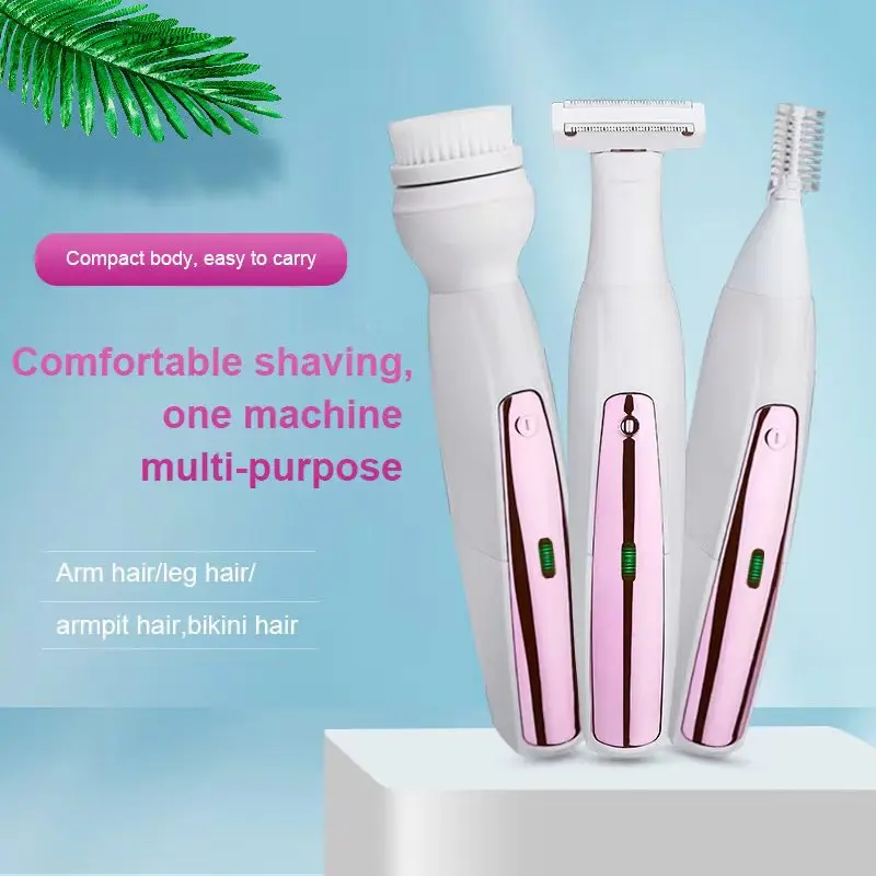 Portable pocket style Women Hair removal Back Shaver Lady Rechargeable Epilator trimmer For Women