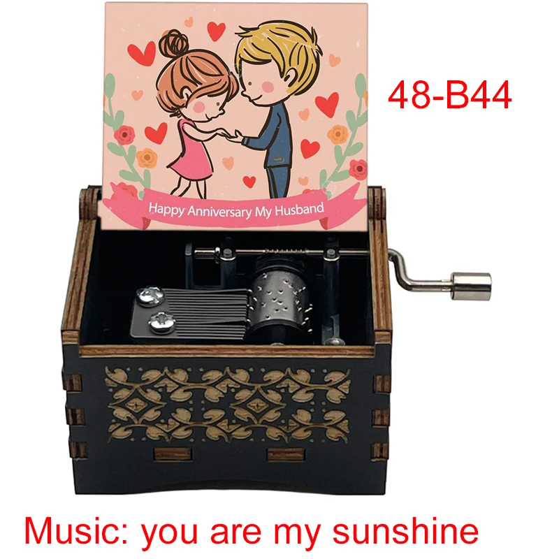 Engraved Wooden Custom Music Box With Photo Christmas Gifts for Kids  Mom& Dad Gifts New