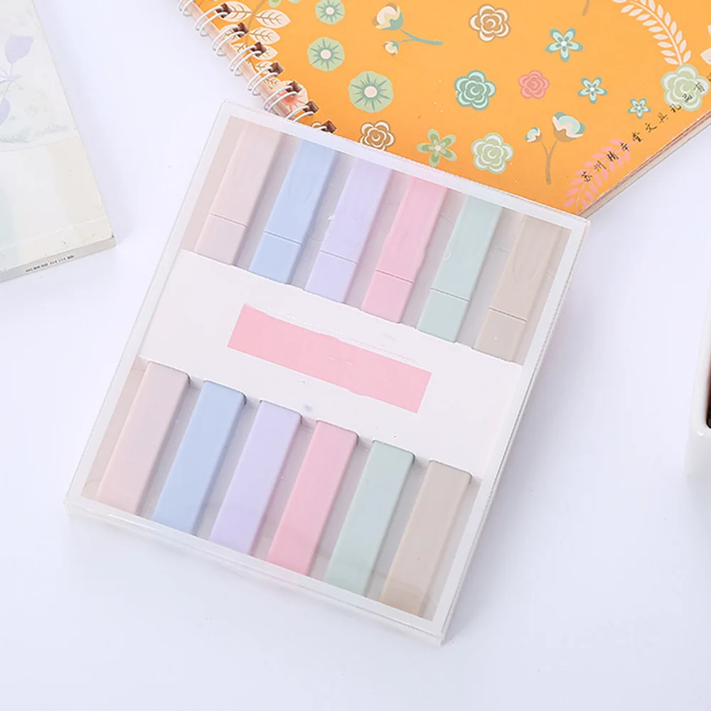Best Quality Highlighter Pen Customized Logo Office School Stationery Marker Pen Set