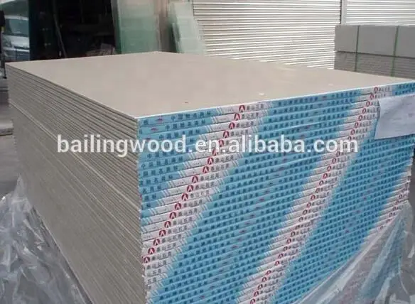 China Factory Wholesale Gypsum Board Wall Decoration plaster board standard Size