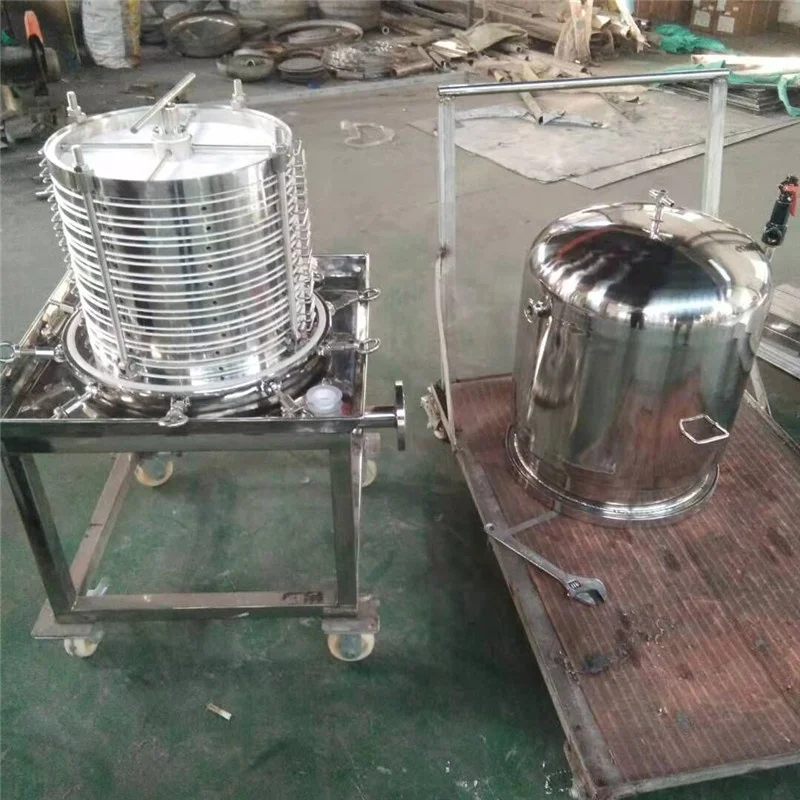 
Vertical Cylinder Stainless Steel Filter Press Pharmacy Beer Make wine Biological agents 