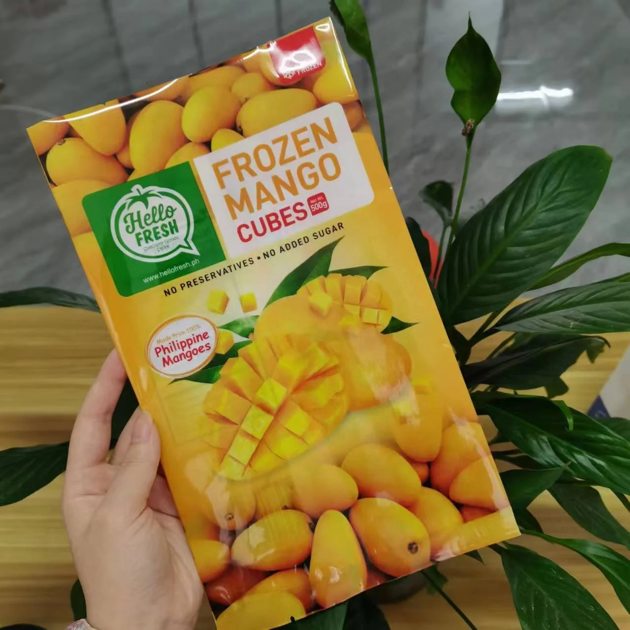 Wholesale Plastic Bags Frozen Custom Resealable Fruit Food Zip Packaging Laminate Plastic Bags For Frozen Bags Vacuum Mango