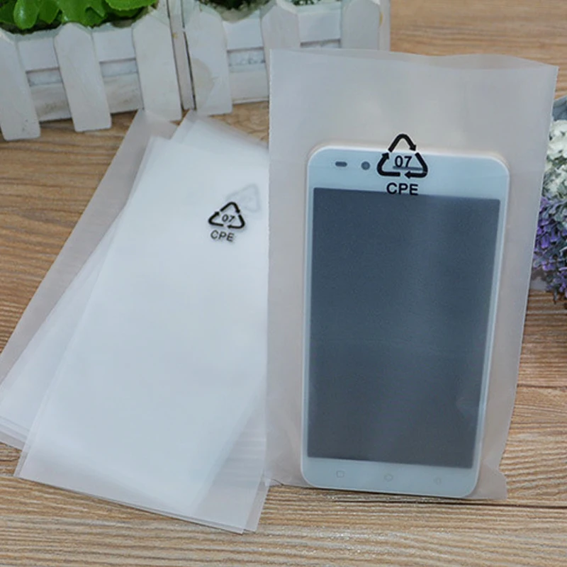 Custom Printed Biodegradable Frosted Electronic Accessory Packaging Plastic bag Phone Case Packaging Bag