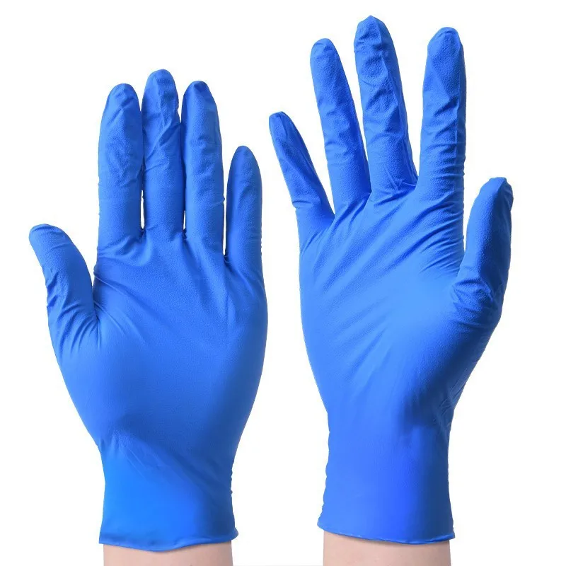 Azul Naranja Tatuaje Guantes negros por cajas al mayor Nitrilo Micro-touch Antideslizante sin polvo Guantes de nitrilo puro l