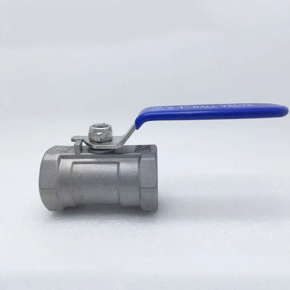 China Valves Manufactures 1pc Stainless Steel DN50 SS304 SS316 Female NPT BSP One Way Ball Valve