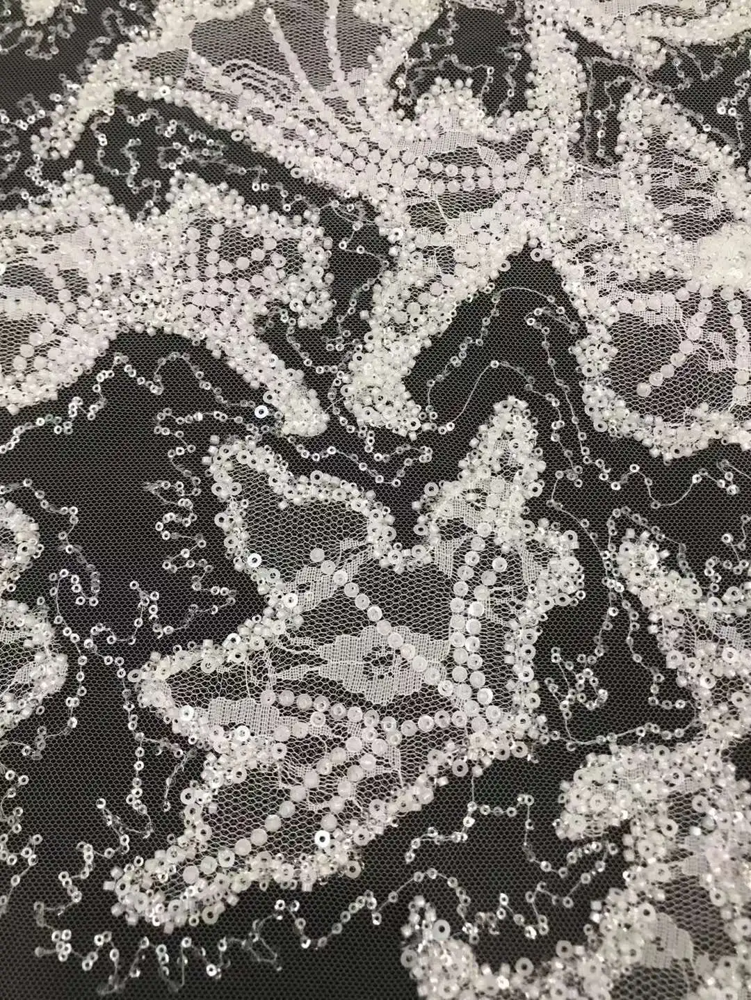 Custom china wholesale net lace fabric dubai