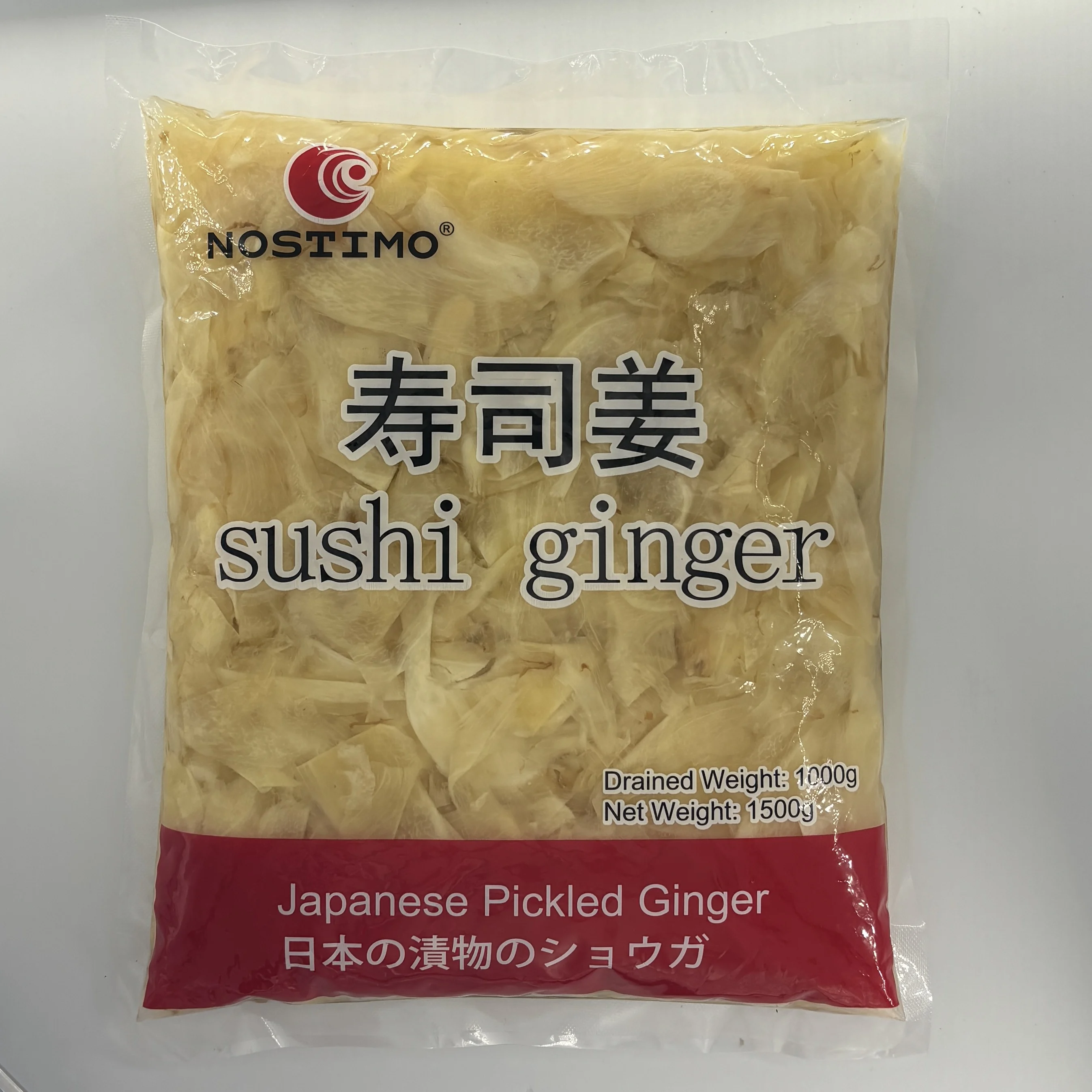 Bag Packing 1500g high-quality pickled sushi ginger white