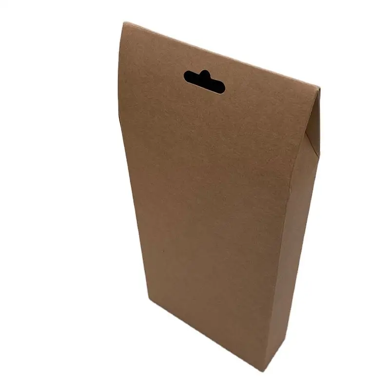 New High Quality Custom Brown Biodegradable Eco Recycle Kraft Craft Paper Package Box