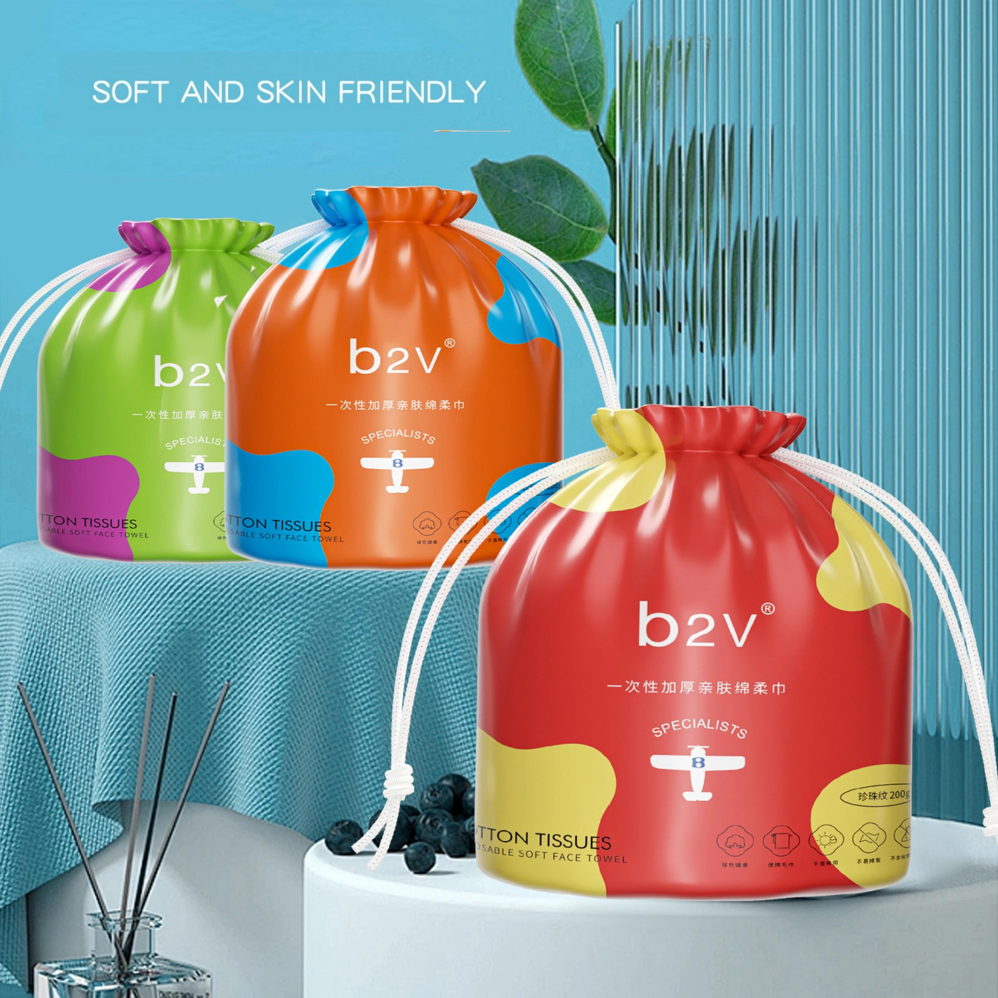 Cotton Facial Tissues Wipe Cotton Towel for Premium Comfort and Softness dry wipes non woven fabric