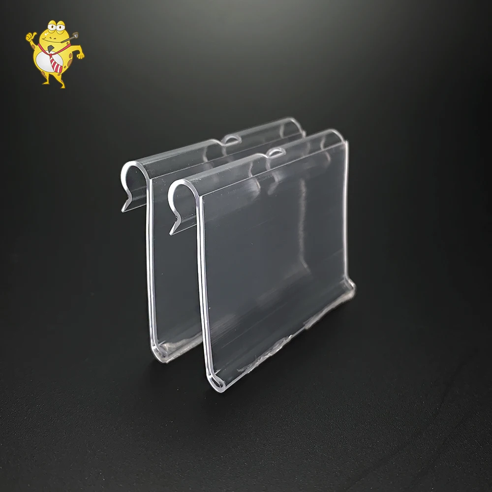 LAOHAMA Factory Direct Sales PVC Data Strip Transparent Label Holder for Supermarket