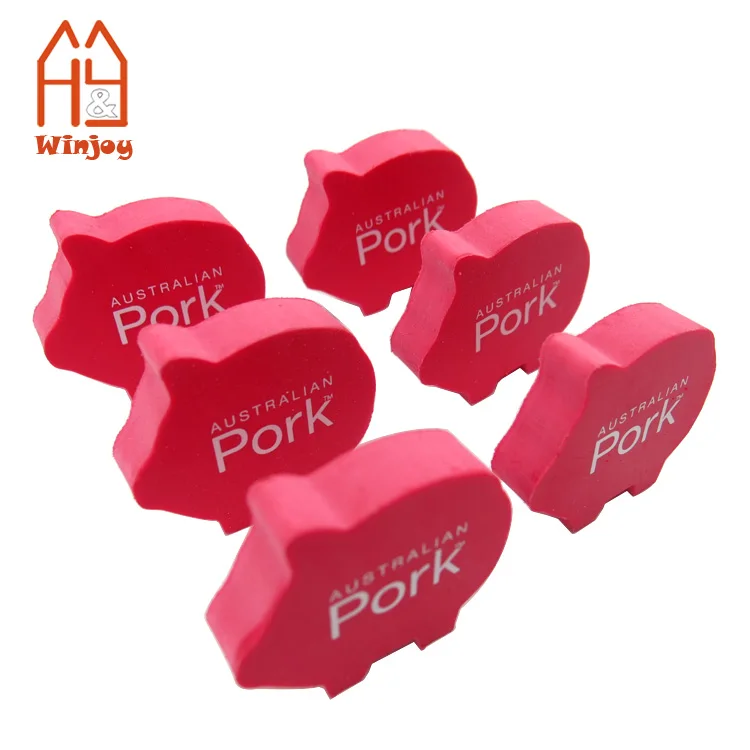 Ластик в форме животных ластики В Форме Свиньи/свинины с печатью логотипа на заказ ластик или резина оптом.