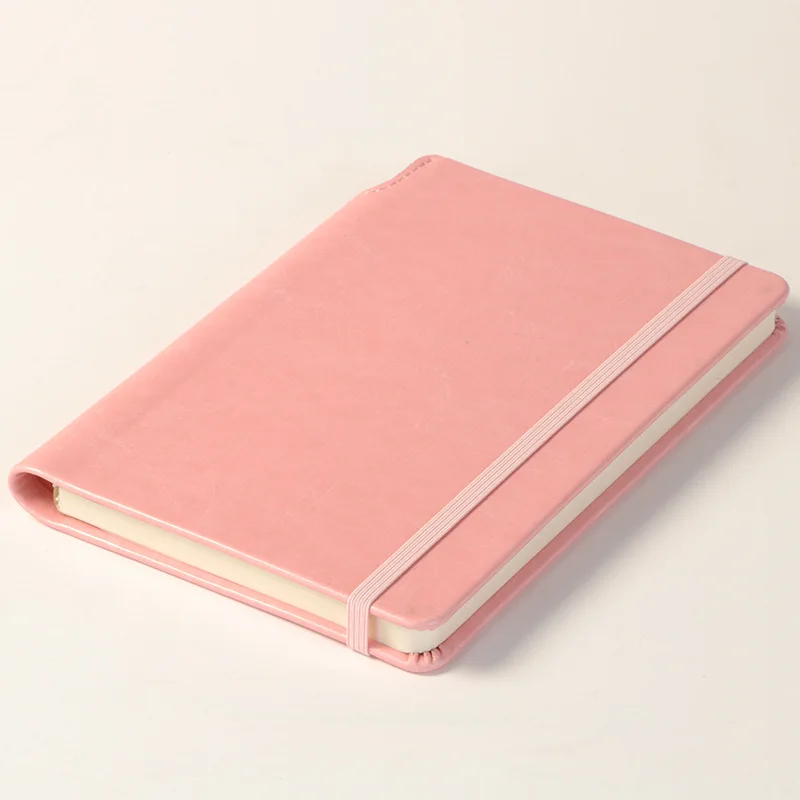 Notepad Set Office Supplies Notebook Printed Notebook Diary A5 Paper Plus Logo with Pen Inserting Business Soft-faced PU Leather