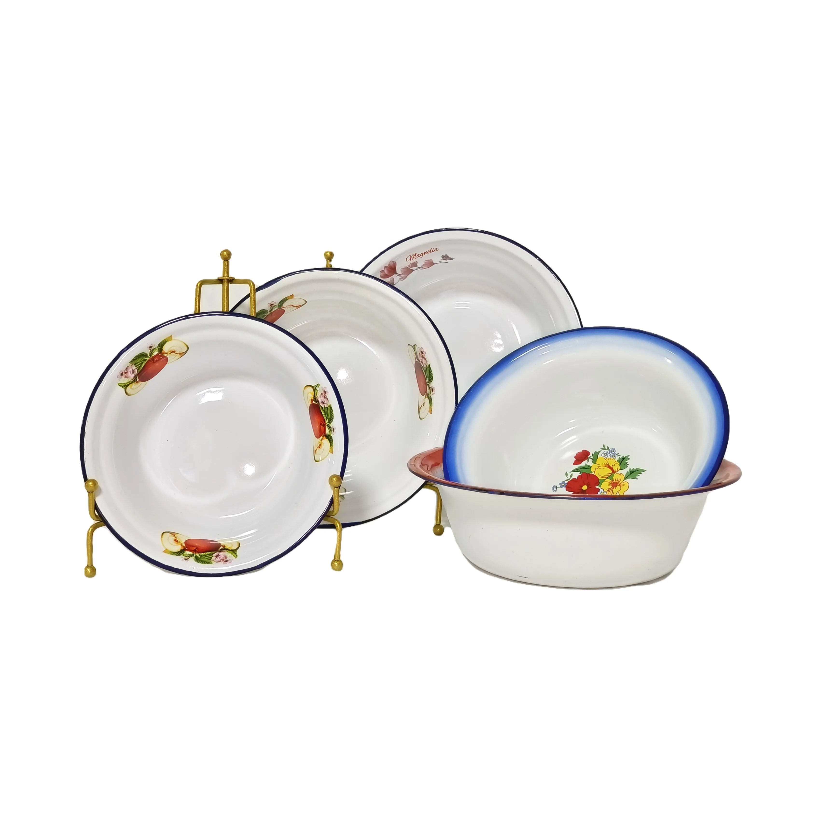 Factory Direct round Shape Stainless Steel Basin Deep Chinese Hot Pot Soup & Noodle Bowls Sustainable Restaurant Supplies