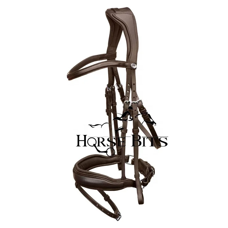 Leather horse bridle, bridle with soft padded Jumping Bridle / horse bridle, horse bridle leather/ horse racing bridles