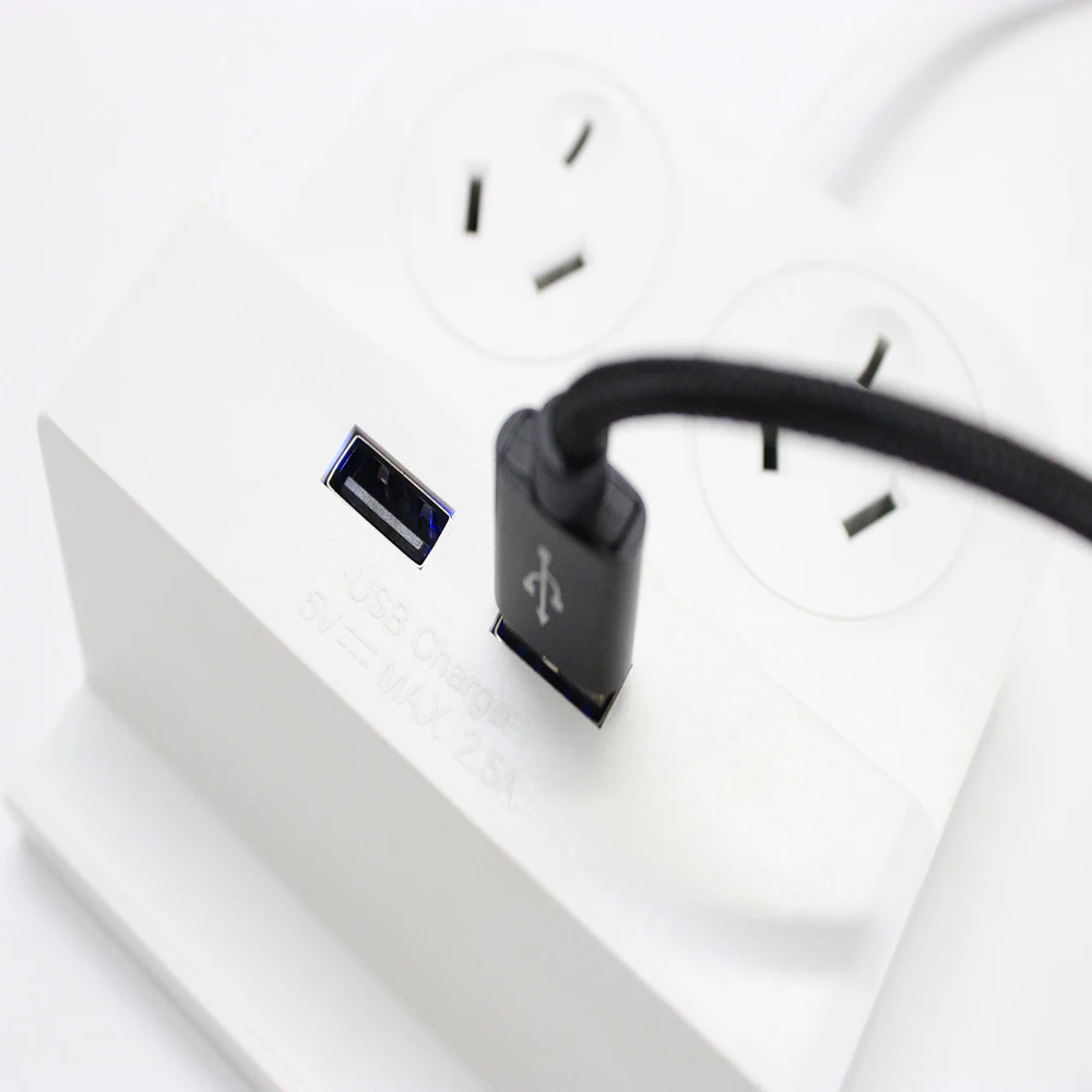 Multiple USB Univers Power Extens Socket Outlet Port  Power Strip