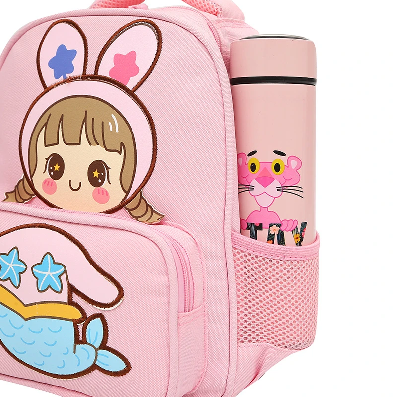 Hot Sale Kids Backpack Cartoon Dinosaur Print Pattern Cute Sky Blue School Bags For Girls Boys