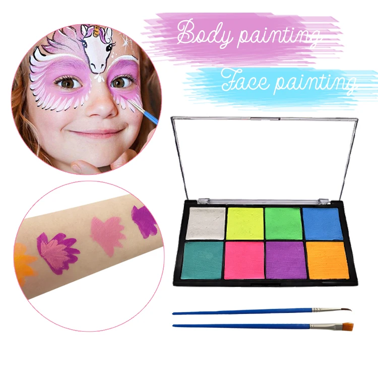 Competitive Pricing High PIgment Face Paint Easy to Use Washable and Non-Toxic Face Painting Kit