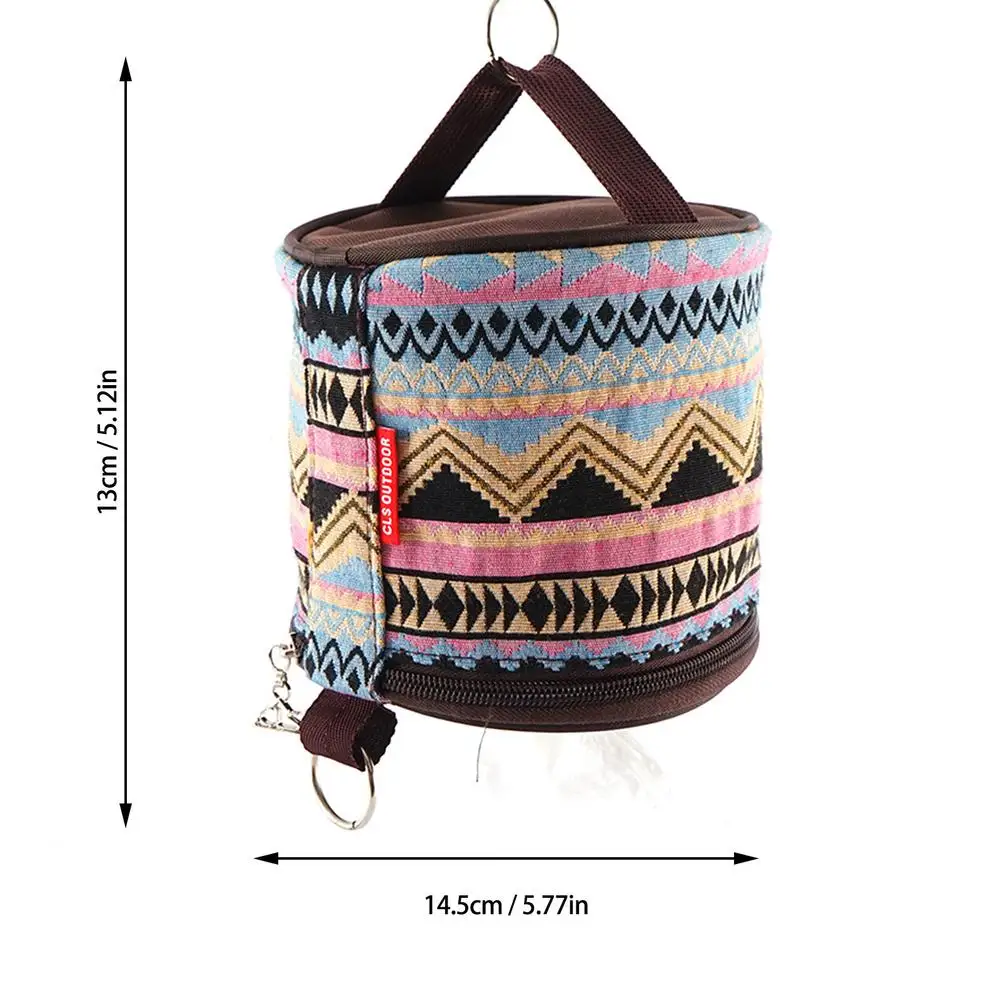 Camping Paper Box Folding Ethnic Style Toilet Paper Tissue Storage Bag Waterproof Outdoor Camping Travel Pouch Outdoor Tools