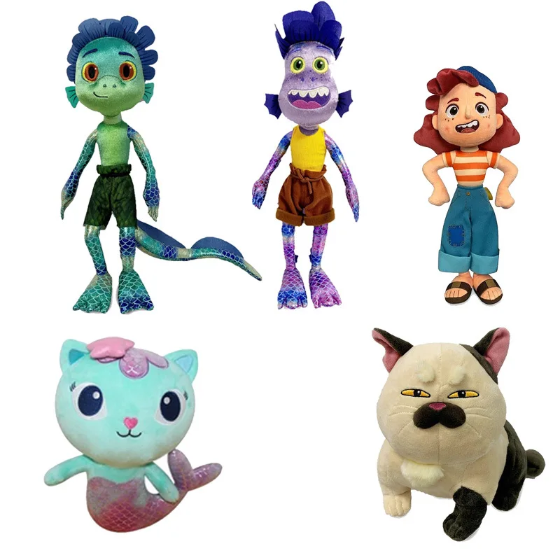 
17Inches Luca Alberto Sea Monster Plush Toy Cartoon Purple Girl Stuffed Toy Soft Plush Figure Doll Birthday Gift for Children 