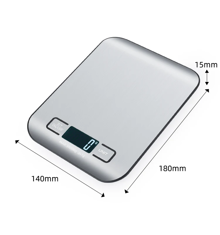 Factory directly stainless steel weight food weighing 10kg etekcity food kitchen scale digital grams and ounces