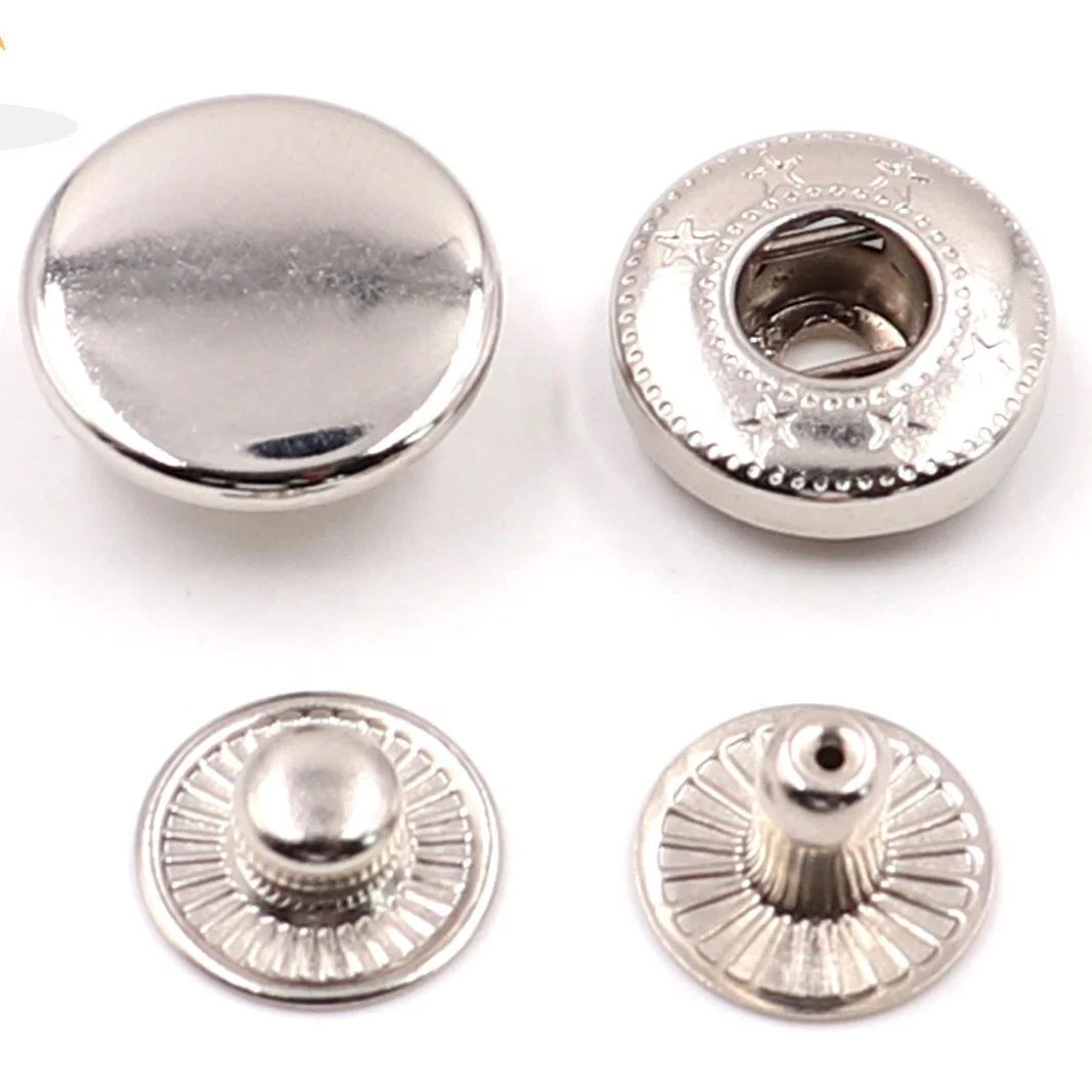 custom Matt black shirt  press spring  clothes snap button metal