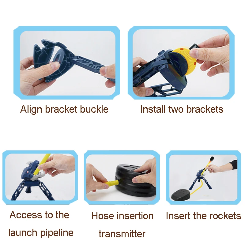 Children eva toy rocket launcher shoots up sky rocket HN942425