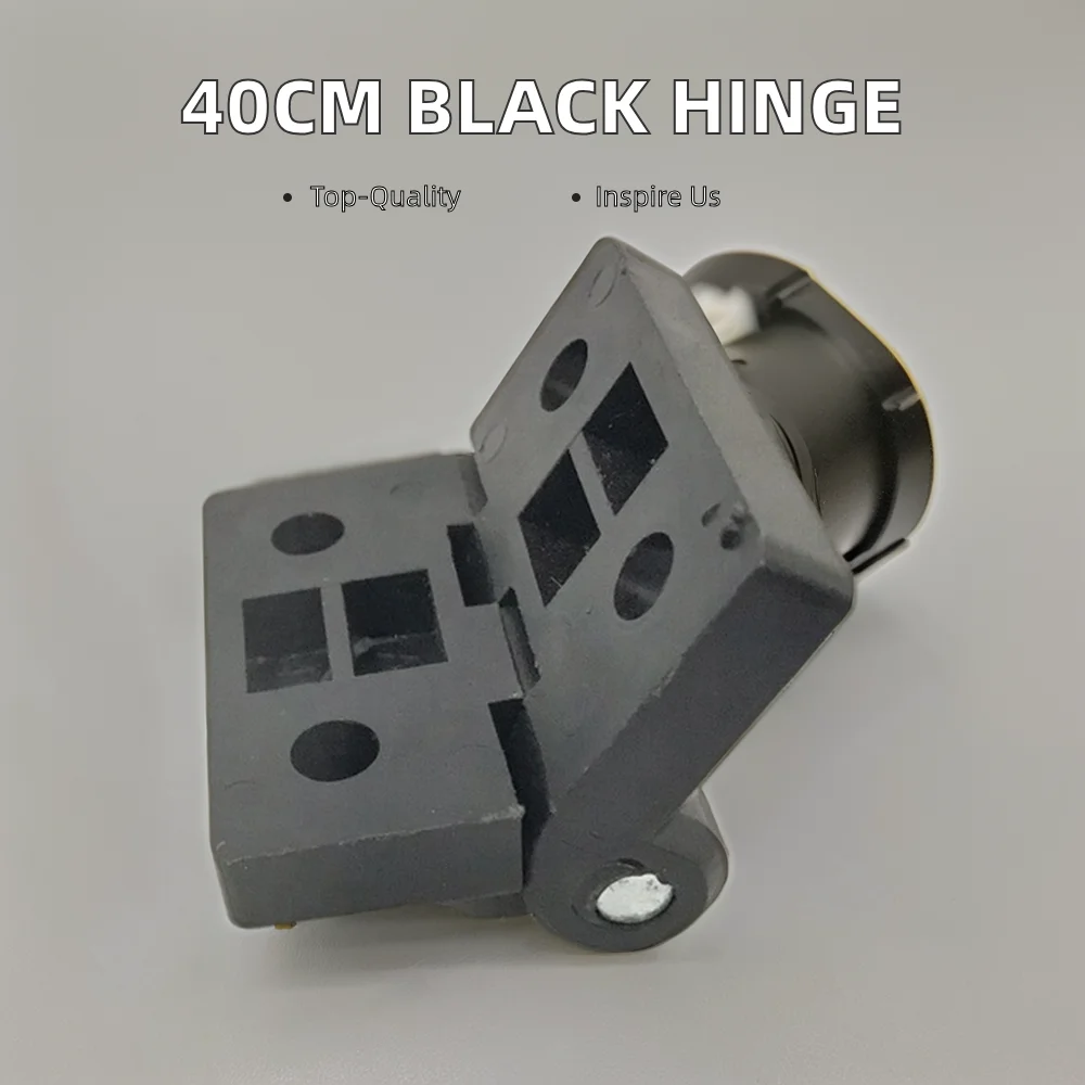 Black Plastic 40 Hinge Hardware Accessory for Kitchen Dining Hospital Warehouse Workshop & Supermarket Cabinet Doors